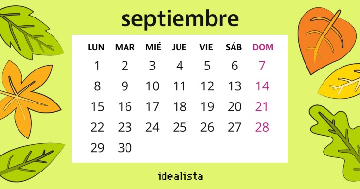 Calendario septiembre 2025