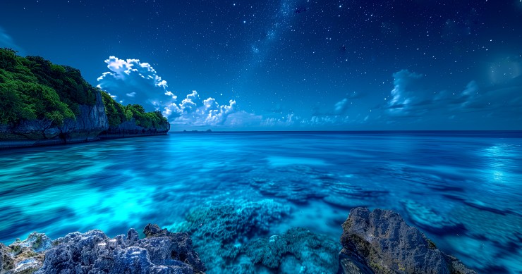 Playa bioluminiscente