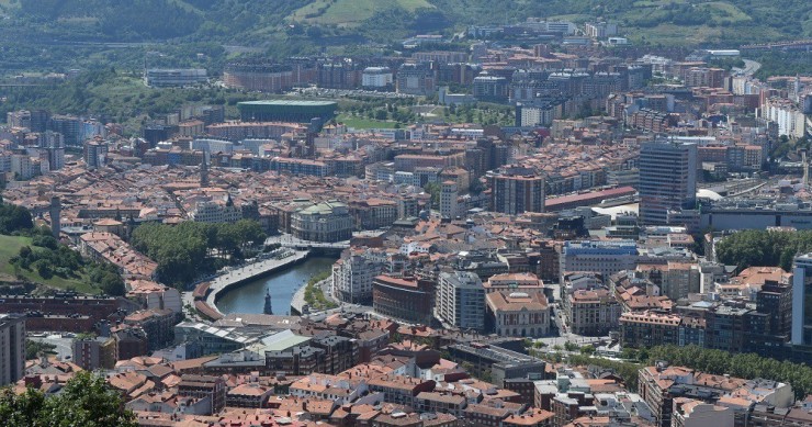 Vista aérea de Bilbao