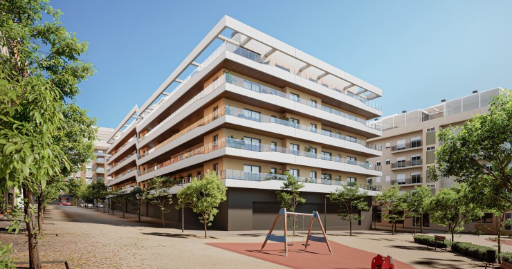 Archivo - Render de una promoción de Neinor Homes en Paterna