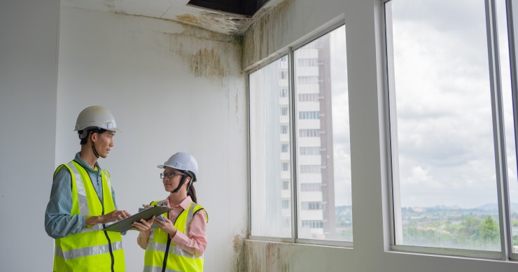 Humedades en la terraza