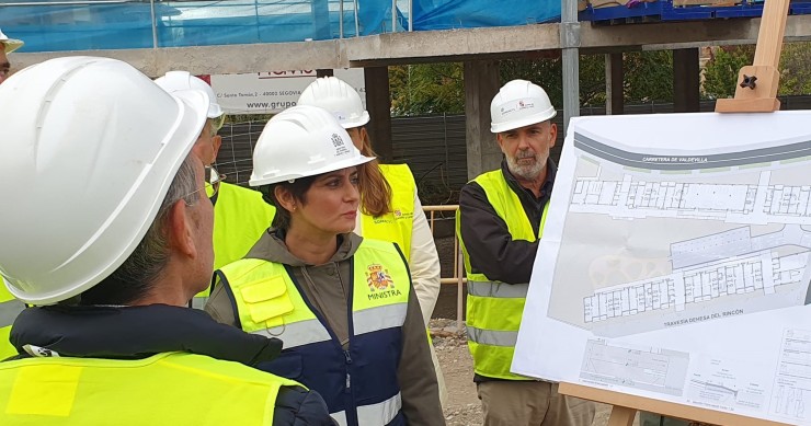 Isabel Rodríguez, durante su visita a Segovia.