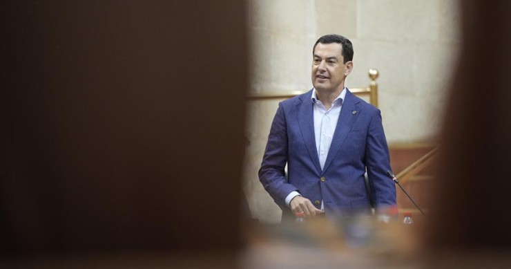 El presidente de la Junta de Andalucía, Juanma Moreno