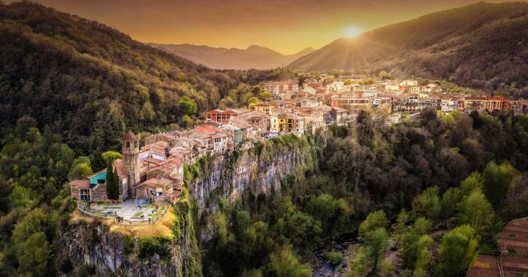 Castellfollit de la Roca in Autumn
