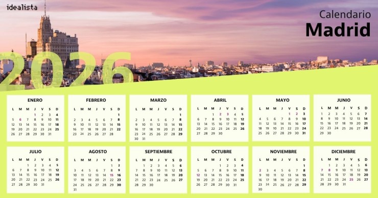 Calendario laboral 2026 Madrid