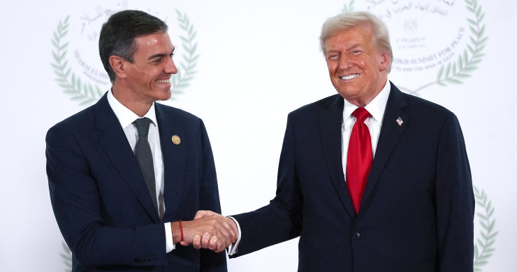 Pedro Sánchez y Donald Trump