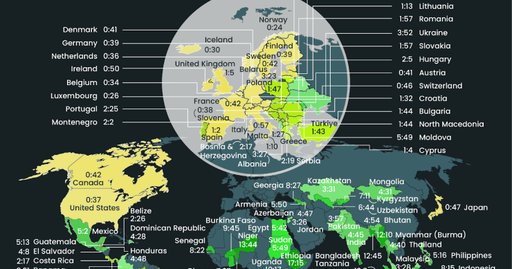 ¿Cuánto tiempo hay que trabajar para pagar una mensualidad de Netflix en los diferentes países del mundo?