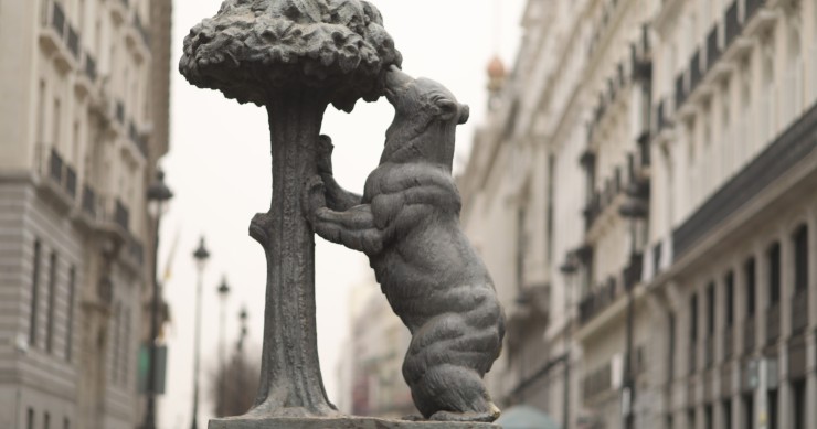 Archivo - Estatua del Oso y el Madroño de la Puerta del Sol, a 15 de marzo de 2022