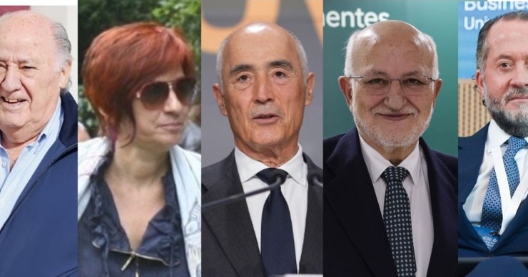 Top 5 de los más ricos de España.