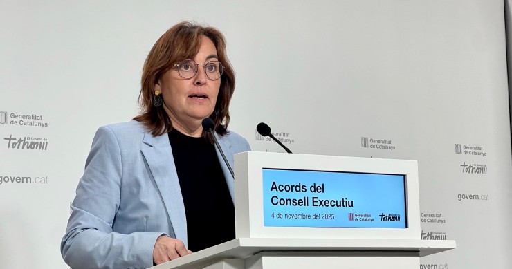La consellera de Territorio, Vivienda y Transición Ecológica y portavoz de la Generalitat, Sílvia Paneque, en una rueda de prensa tras el Consell Executiu