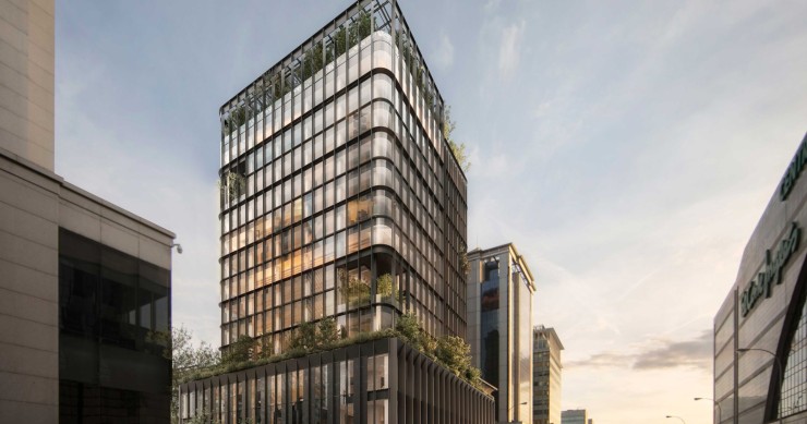 Edificio Faro, que alberga las oficinas de Renfe