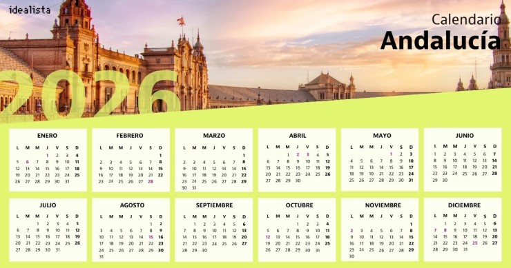 Calendario laboral de Andalucía 2026