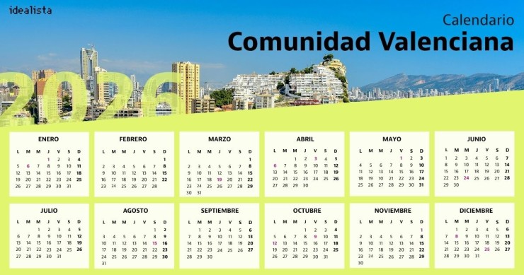 Calendario laboral Comunidad Valenciana