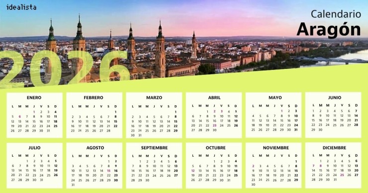 Calendario laboral Aragón 2026