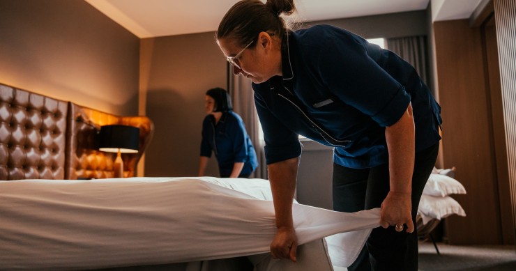 Limpieza en un hotel