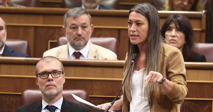 La portaveu de Junts al Congrés, Miriam Nogueras, intervé durant una sessió de control al Govern, al Congrés dels Diputats, el 19 de novembre del 2025, a Madrid (Espanya).