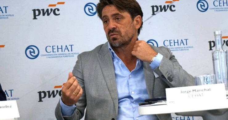 Jorge Marichal, presidente de la patronal hostelera, CEHAT, durante el observatorio del Smart Observatory Invierno-Primavera 2026
