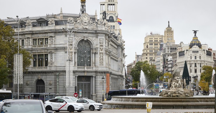 Fachada del Banco de España, a 24 de noviembre de 2025, en Madrid (España).
