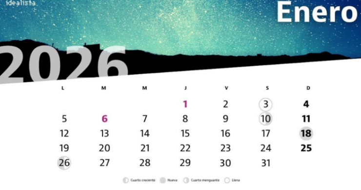 calendario lunar enero 2026