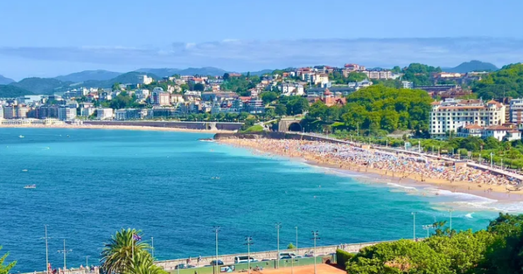 Viviendas en la costa de San Sebastián