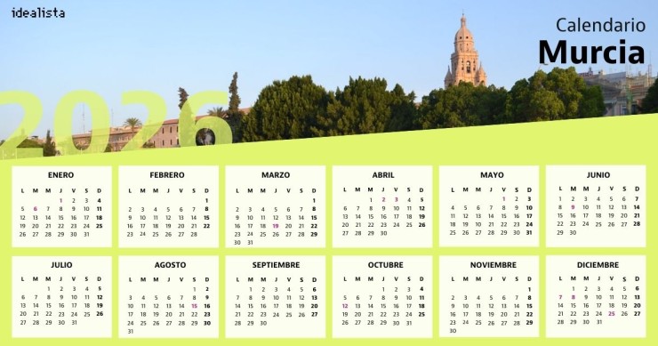 Calendario laboral Murcia 2026