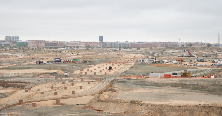 Obras de urbanización de Valdecarros 