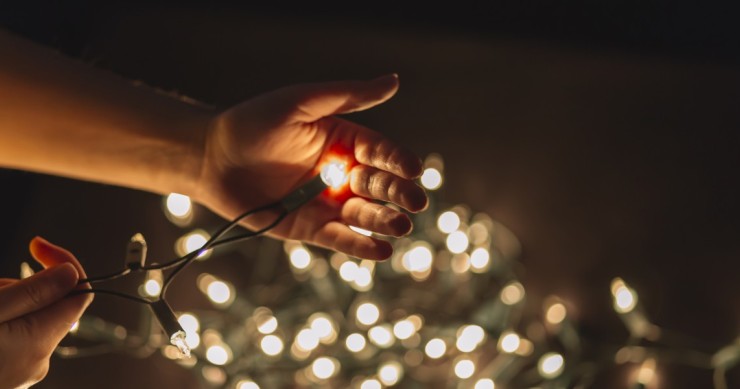 donde tirar luces de navidad
