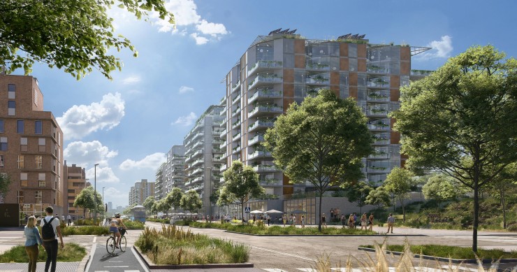 Archivo - Imagen de cómo será Las Tablas Oeste en Madrid Nuevo Norte