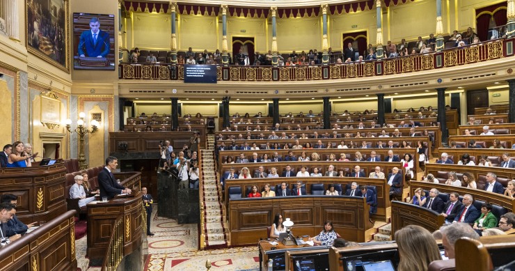 Pedro Sánchez en el Congreso de los Diputados