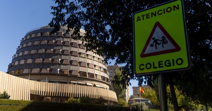 Archivo - Fachada de la sede del Tribunal Constitucional de España, a 26 de septiembre de 2025, en Madrid (España).