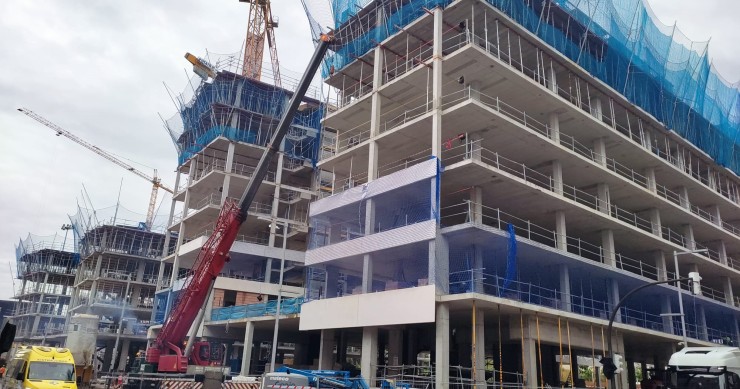 Viviendas nuevas en construcción en Bilbao