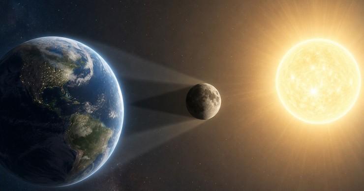 Imagen de un eclipse.