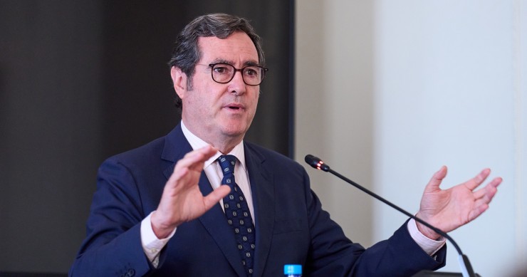 Archivo - El presidente de la CEOE, Antonio Garamendi