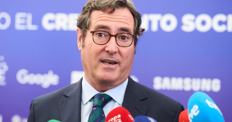 El presidente de la CEOE, Antonio Garamendi