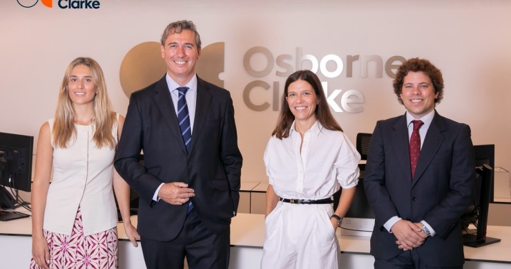 Guillermo Rodrigo, Paloma Alcón, Lucía García Ovies y Jaime Armijo, el nuevo equipo de derecho inmobiliario de Osborne Clarke.