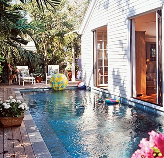 Ideas de decoración: cómo tener una piscina en un patio pequeño