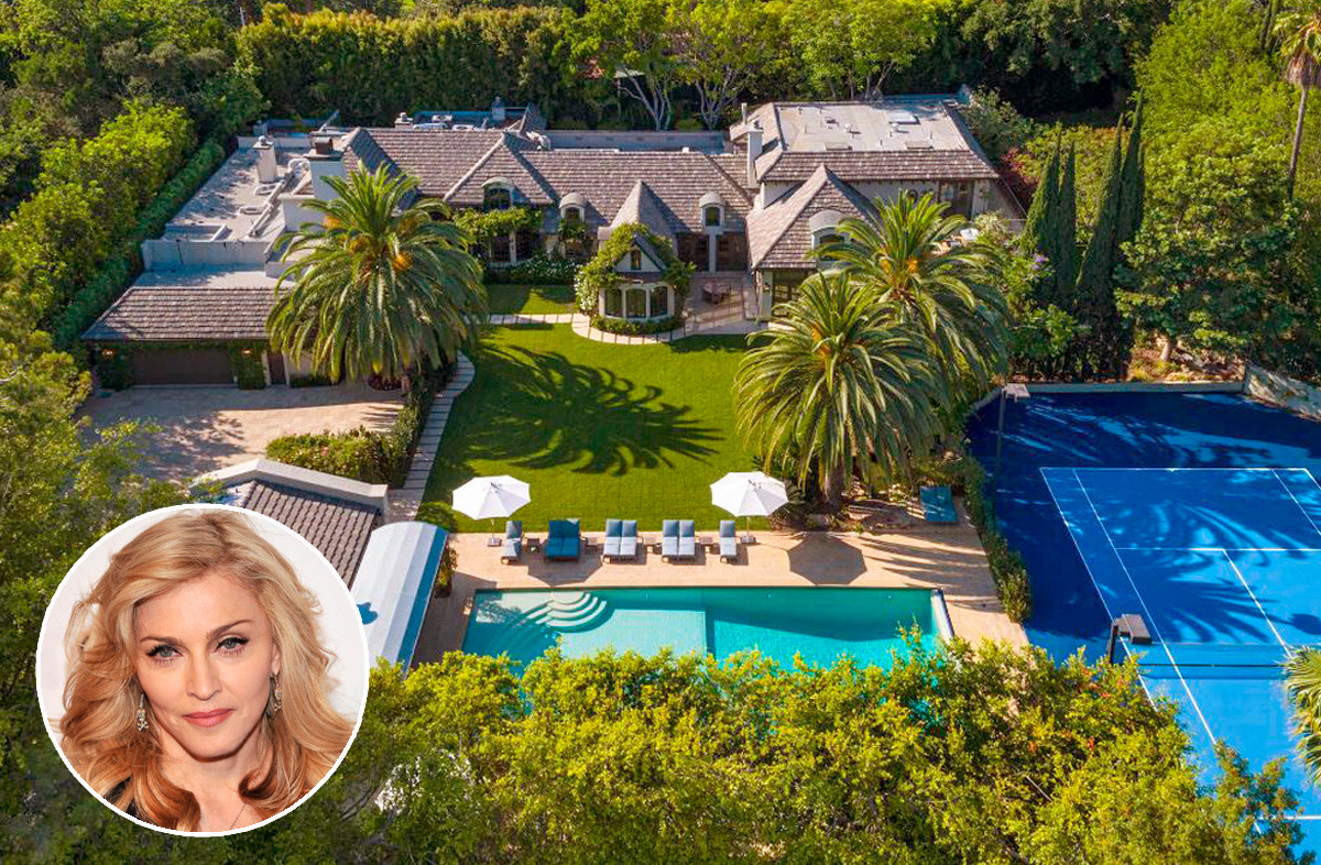 La mansión donde vivió Madonna en Beverly Hills está a la venta por 30