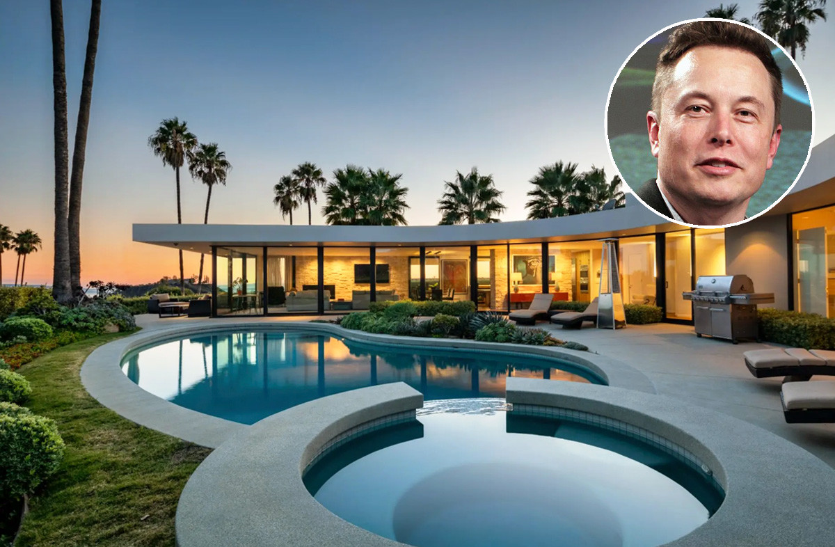 Elon Musk pone a la venta su mansión de Los Ángeles por cuatro millones