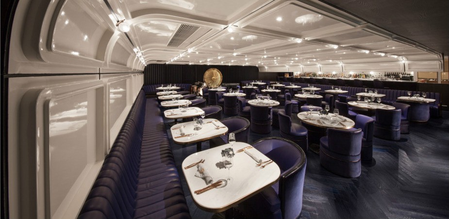 Interior del peculiar restaurante en Hong Kong