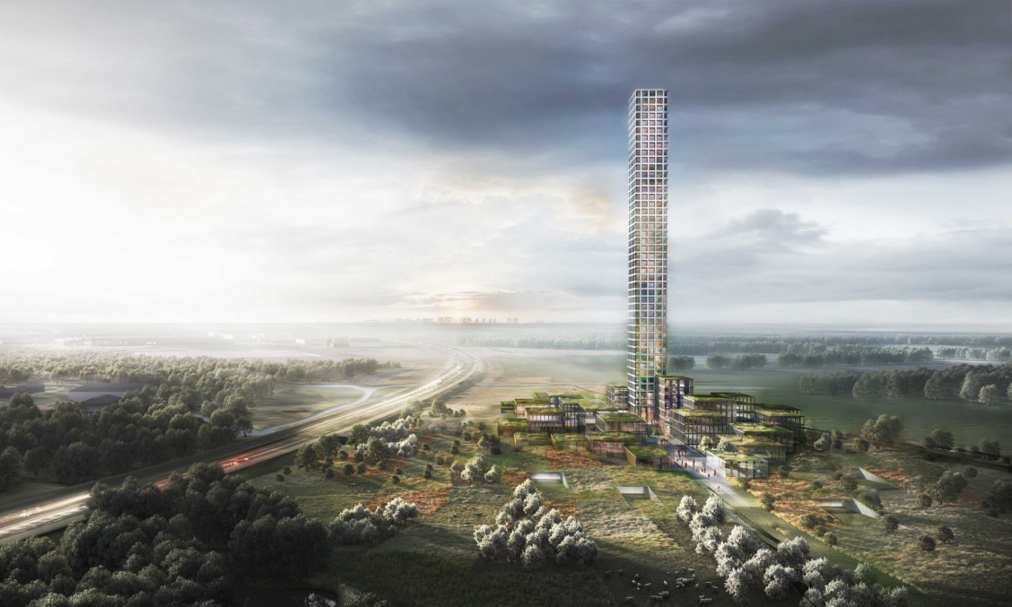 El edificio se levantará sobre Brande, una pequeña ciudad de 7.000 habitantes en Jutlandia, Dinamarca / Dorte Mandrup