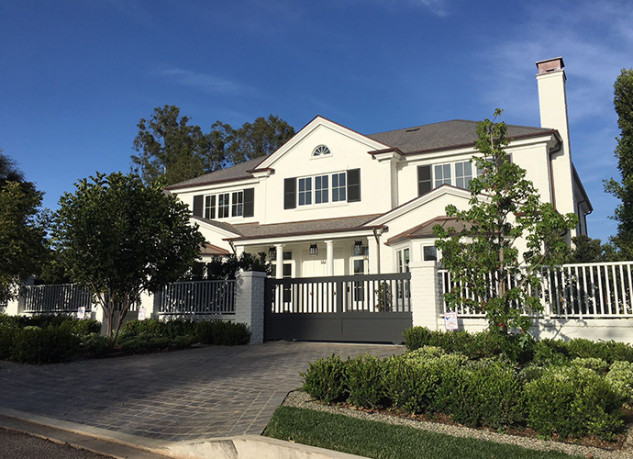 En la lujosa zona de Pacific Palisades