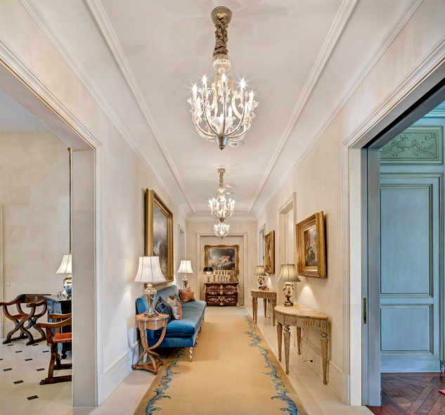 Decoración en uno de los pasillos