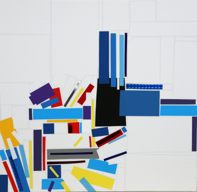 Collage de Arancha Goyeneche por 900 euros +IVA (36,5 x 37,5 cm enmarcado)