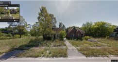 La involución decadente de detroit vista desde googlemaps (fotos)