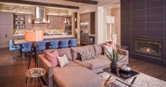 paredes de ladrillo en la cocina. fuente: houzz