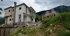 El edificio abandonado en Grecia