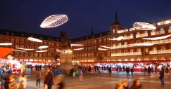 Plaza Mayor de Madrid en Navidad