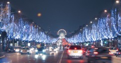 Campos Elíseos de París en Navidad