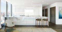 Una amplia cocina americana