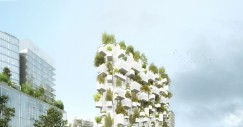 Recreación del edificio en su contexto